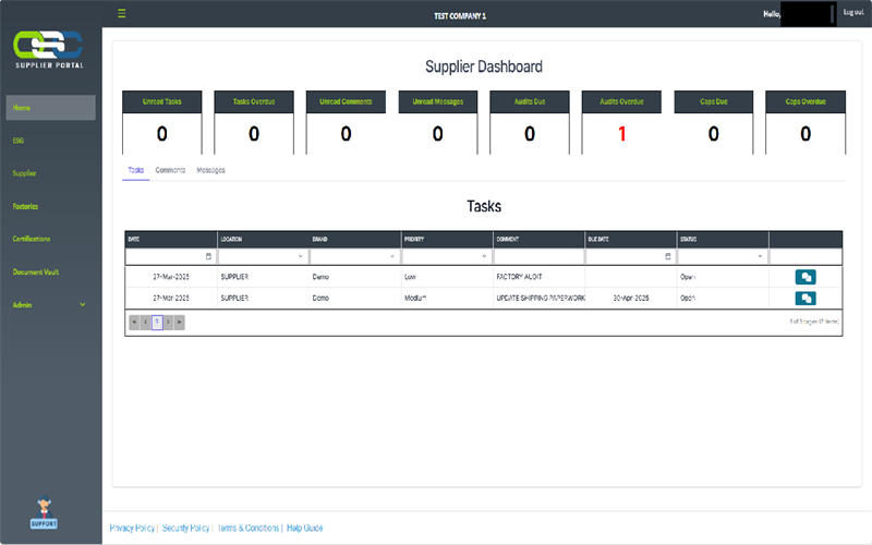 Supplier Portal